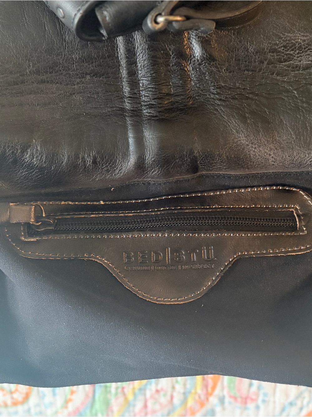 NWT BED|STU Leather Clutch with Wrist Strap - Picture 10 of 11